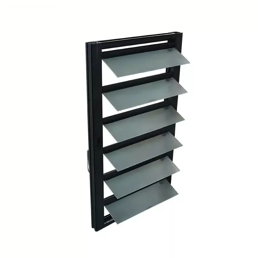Lamellenfenster aus Aluminiumglas