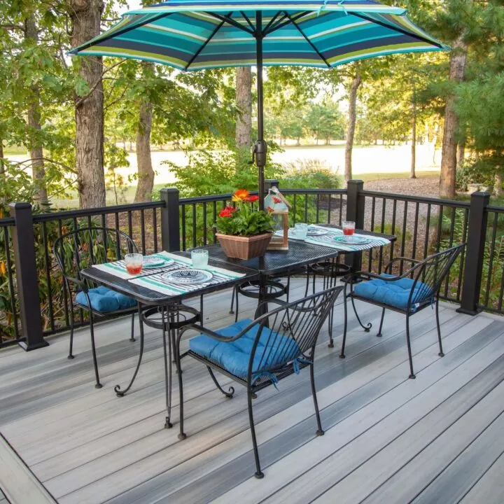 Terrassengeländer aus Aluminium