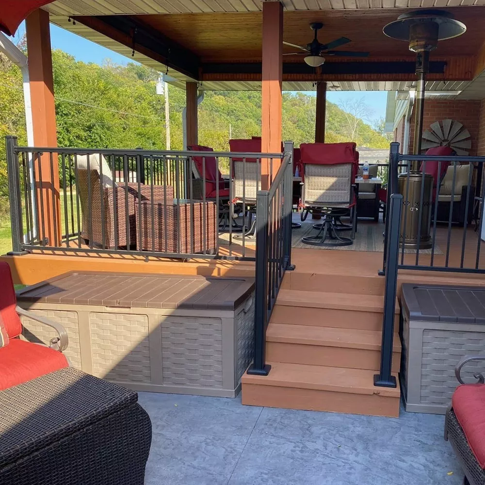 Aluminium-Treppengeländer für den Außenbereich