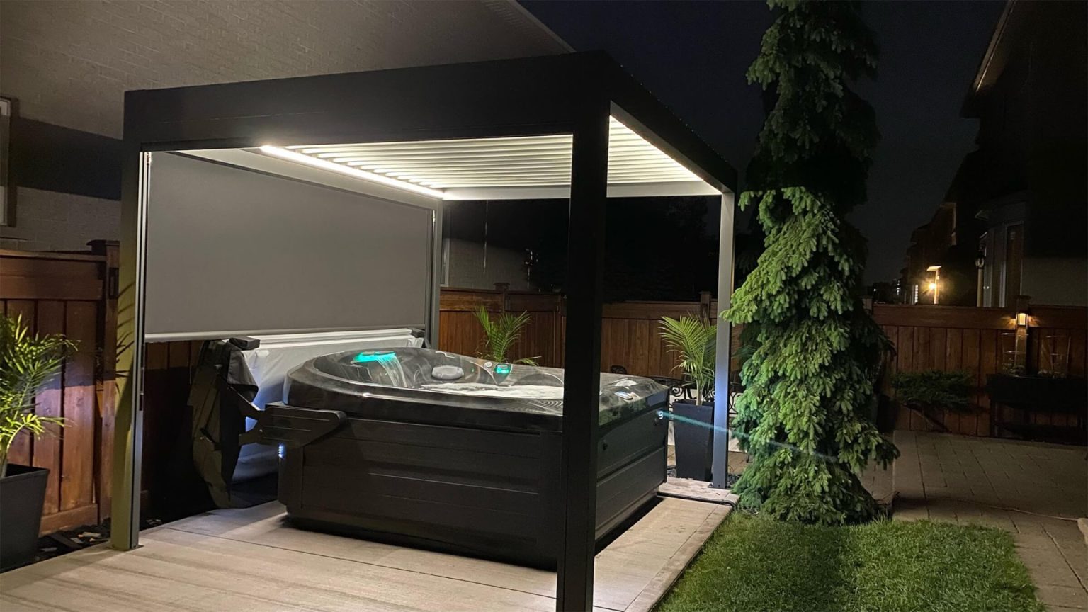 automatic louvered pergola