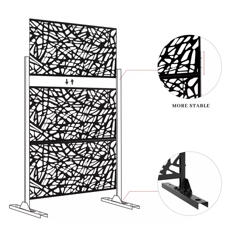 galvanized steel privacy screen