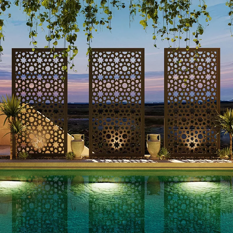 galvanized steel privacy screen
